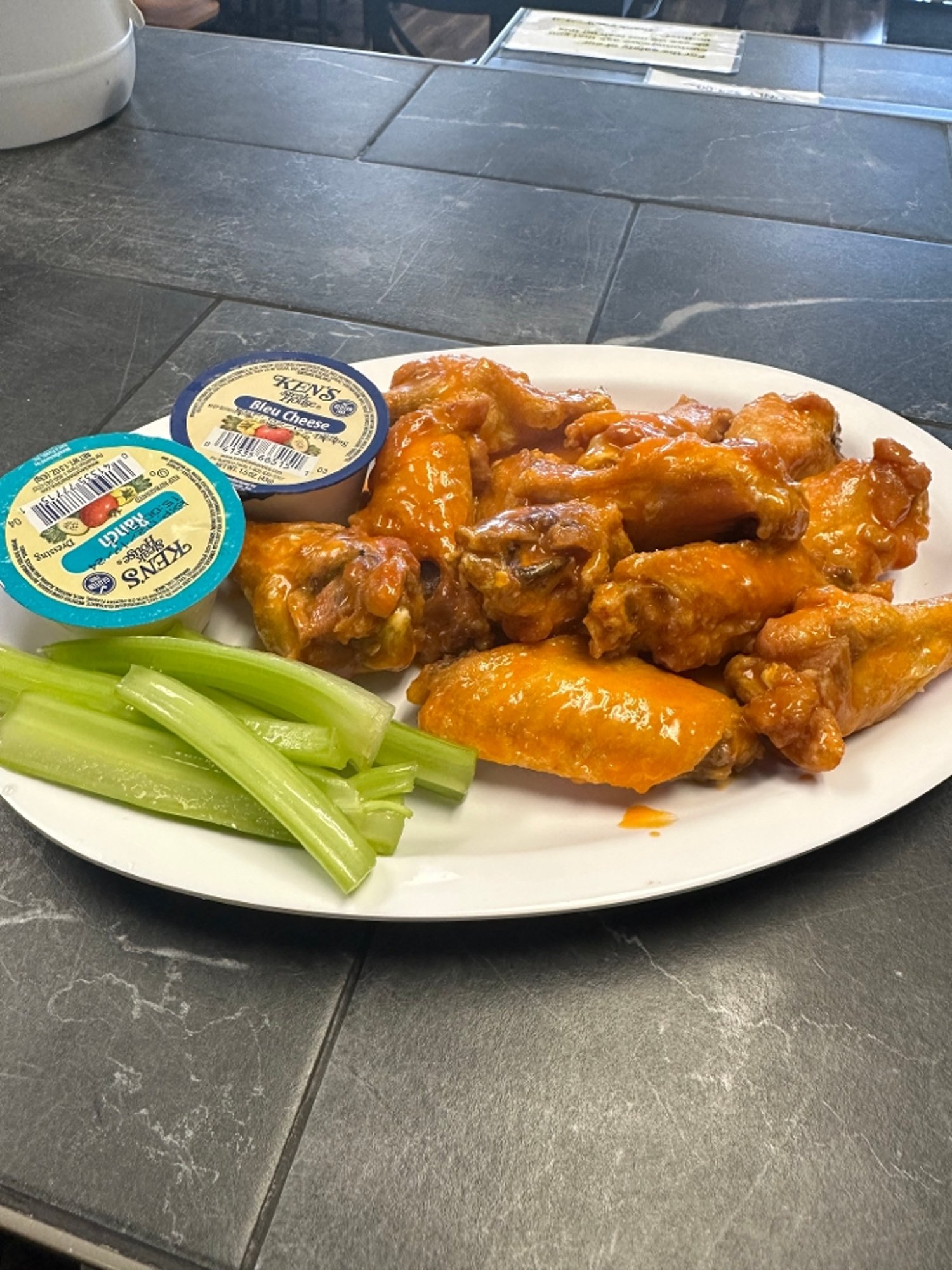 6 Wings W/ Fries