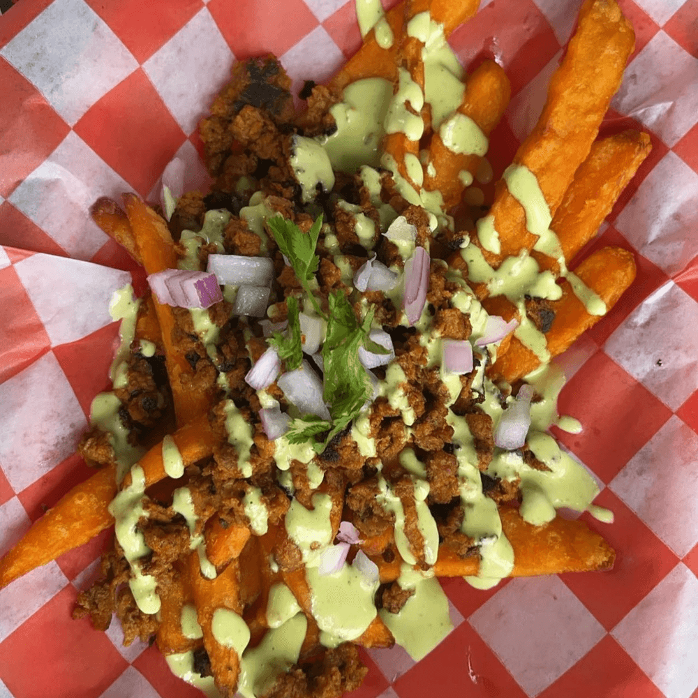 Vegan Loaded Soy Chorizo Fries