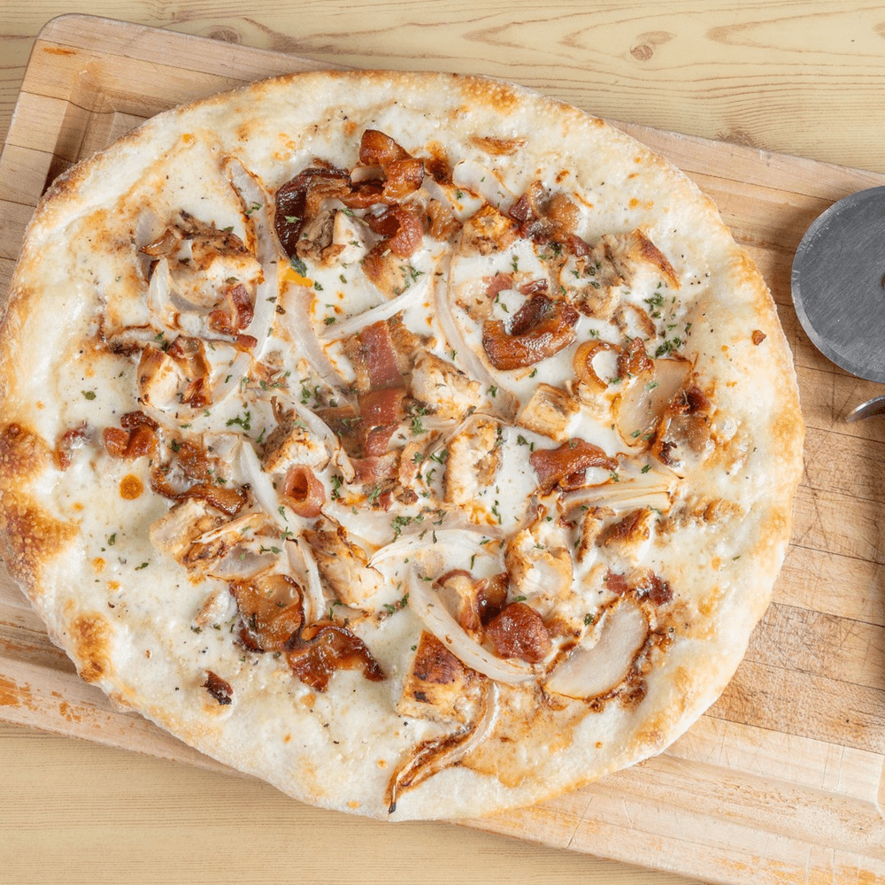 Chicken Carbonara Pizza