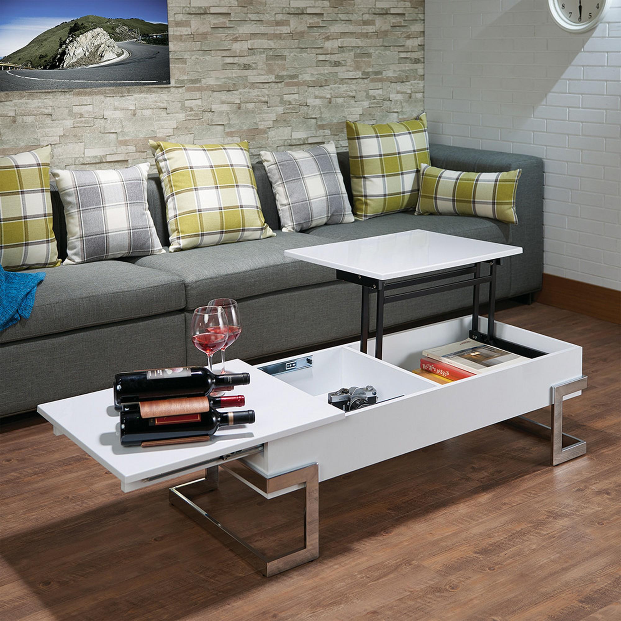 Calnan Coffee Table w/ Lift Top - White
