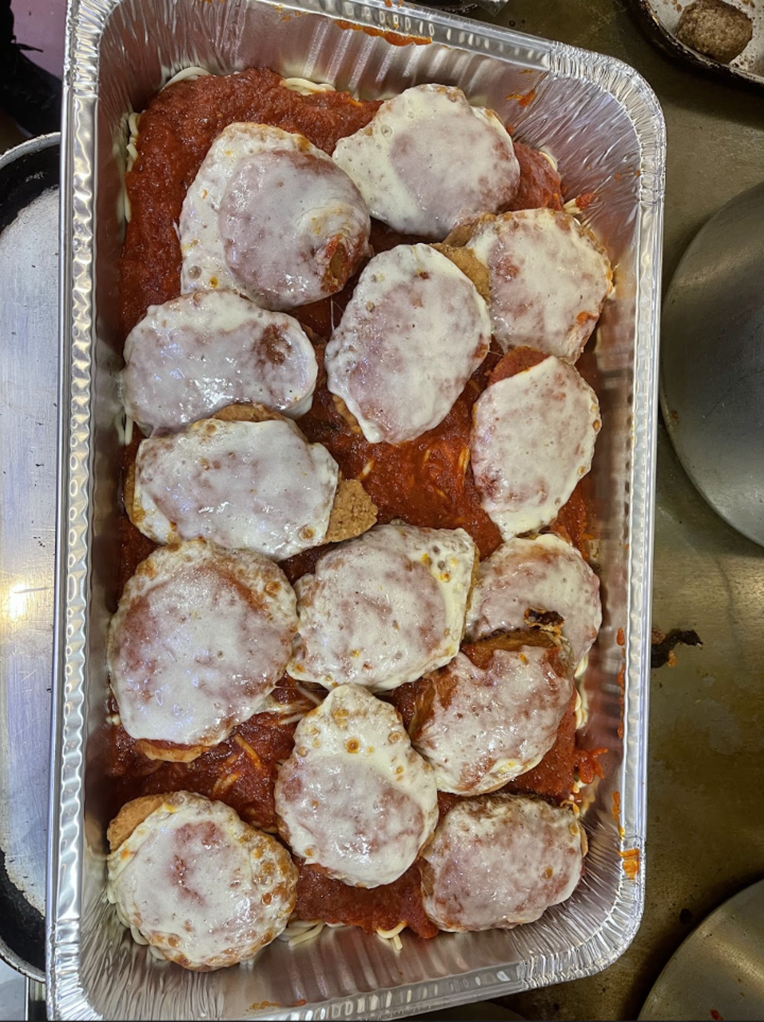 Chicken Parmesan Pasta Tray
