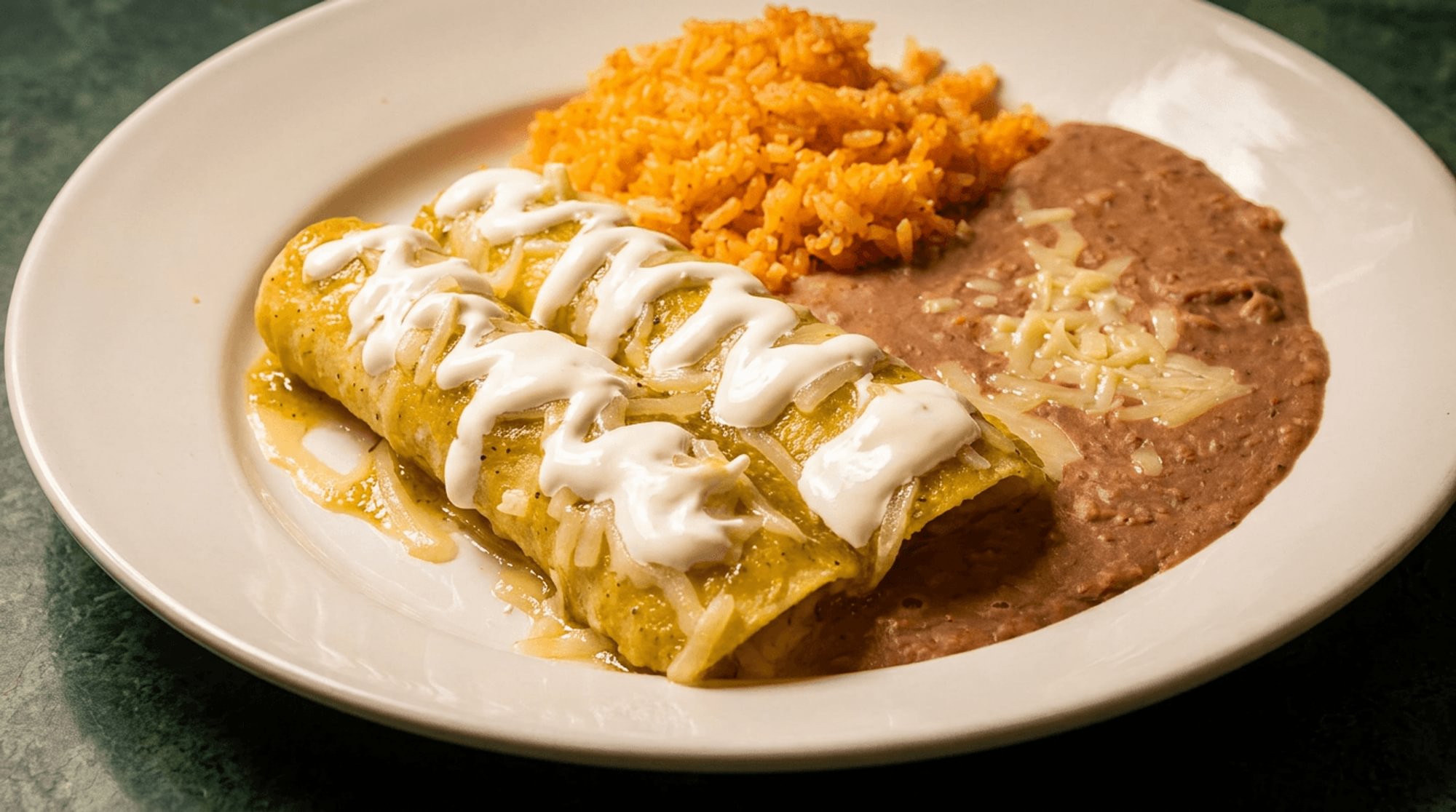 Enchiladas con Salsa Verde