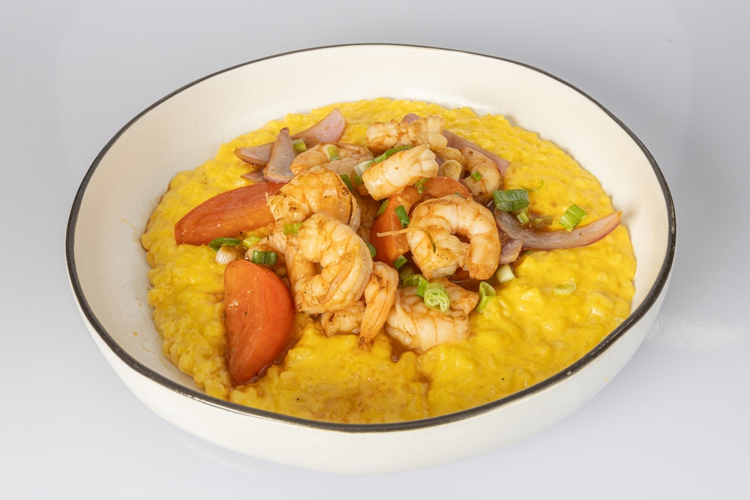 Arroz Camarones cremoso aji amarillo