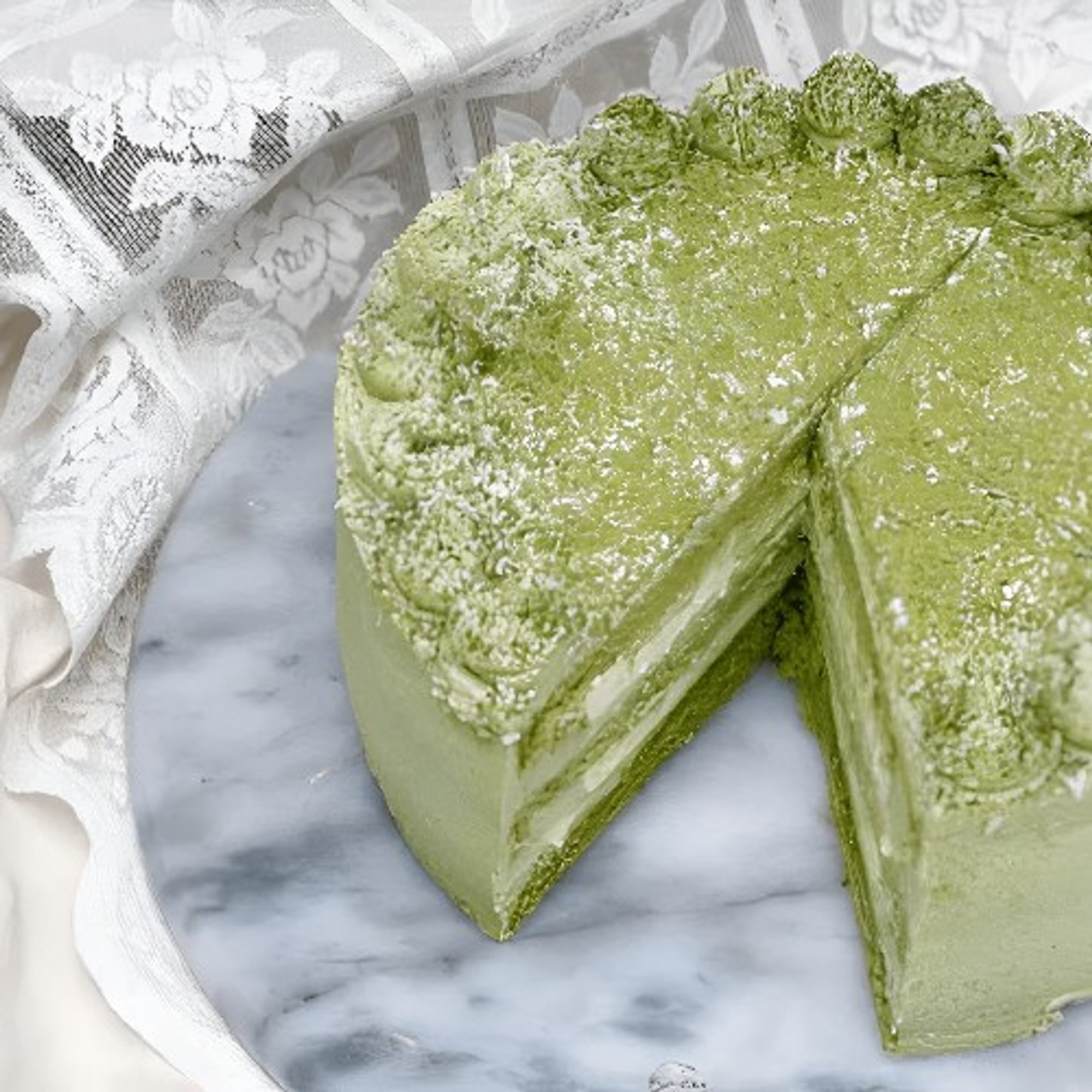 ⏰🎂 Matcha Yuzu Whole Cake (抹茶柚子蛋糕）