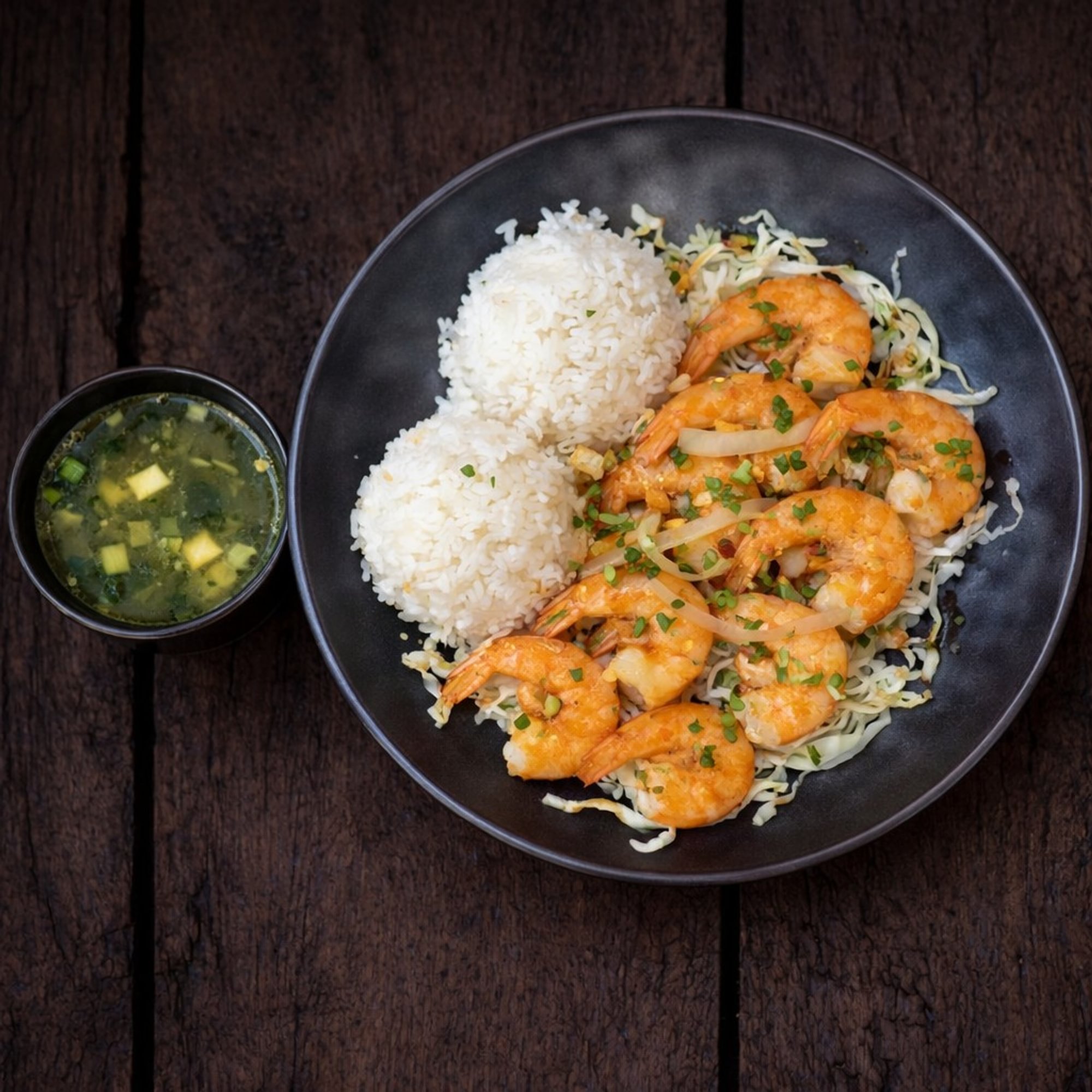 Garlic Shrimp Plate
