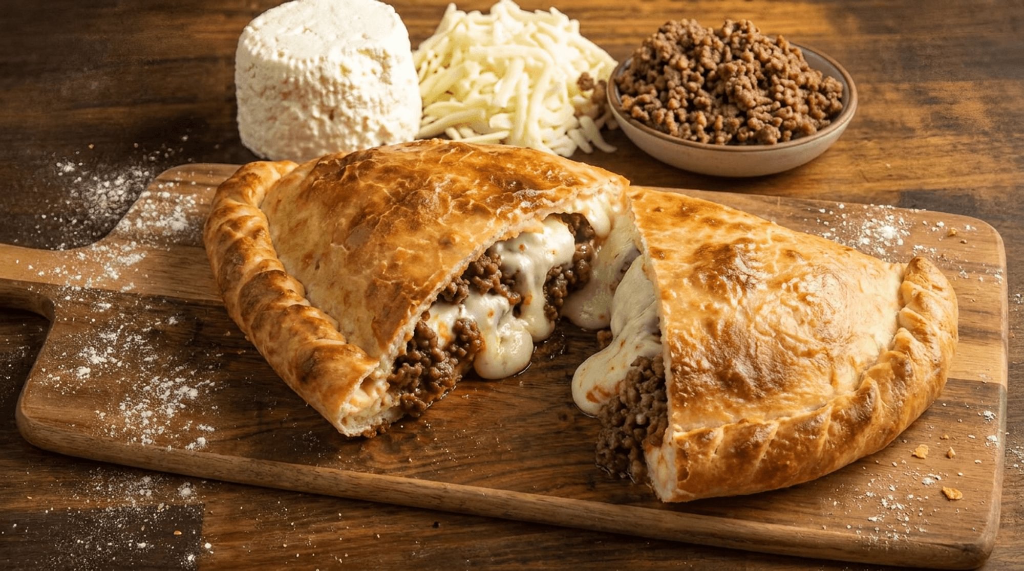 Ricotta & Mozzarella Cheese Calzone