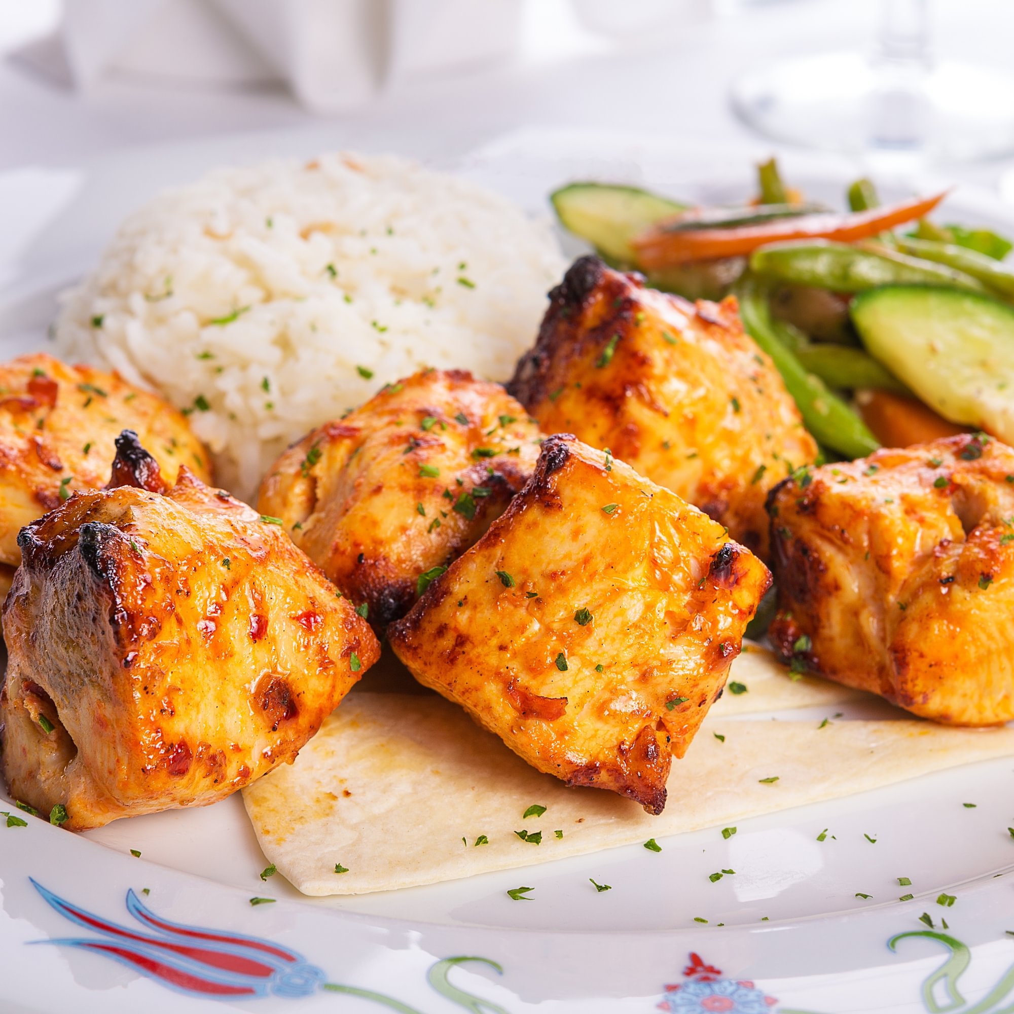 Chicken Kabob Platter