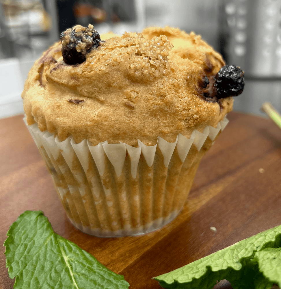 Muffin with Butter & Jam