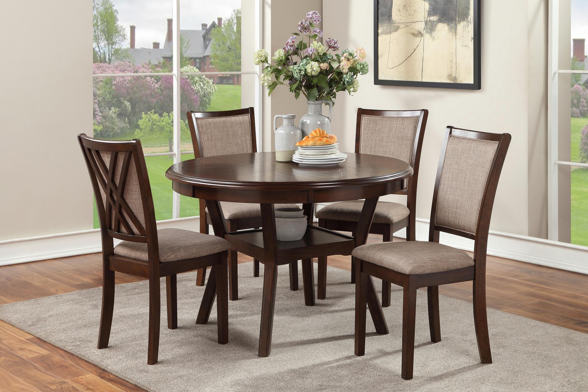 Amy 5-Piece Dining Set w/ Table & 4 Chairs - Cherry