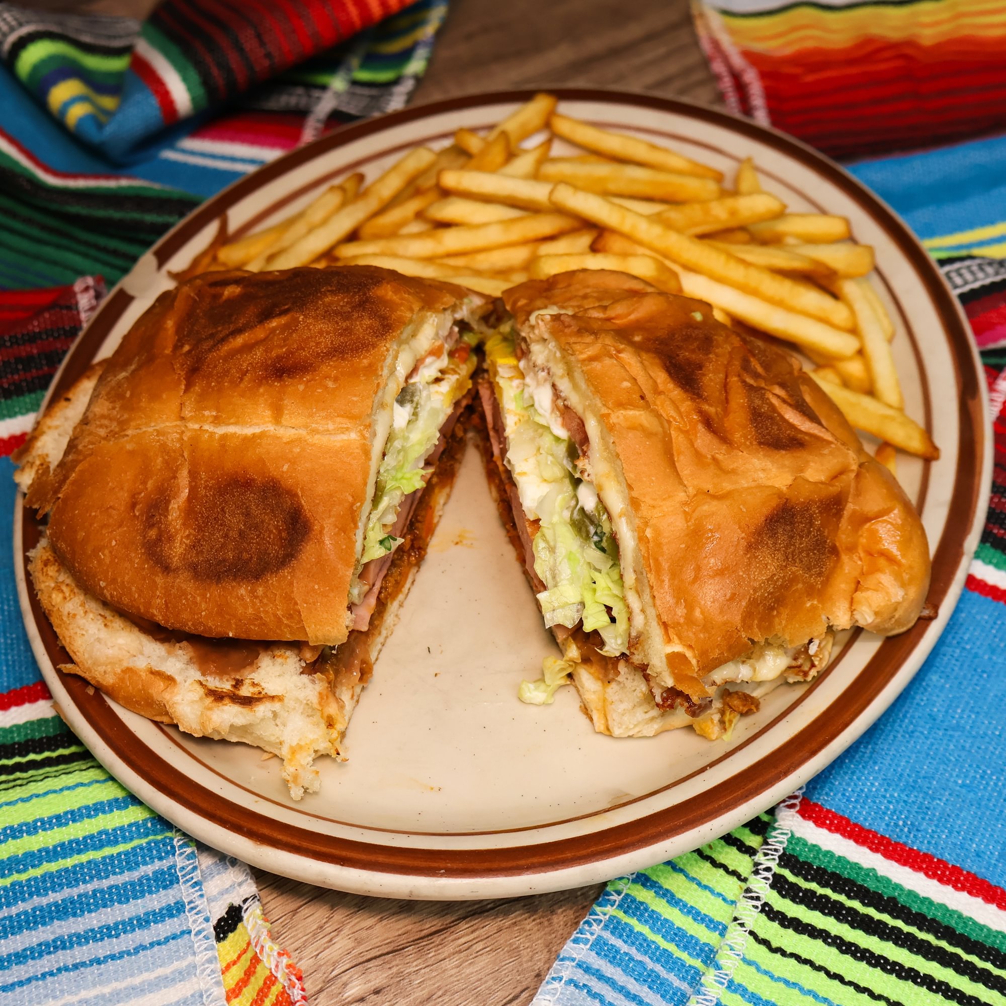 Cubana Torta | Mexican Sausage, Ham & Eggs