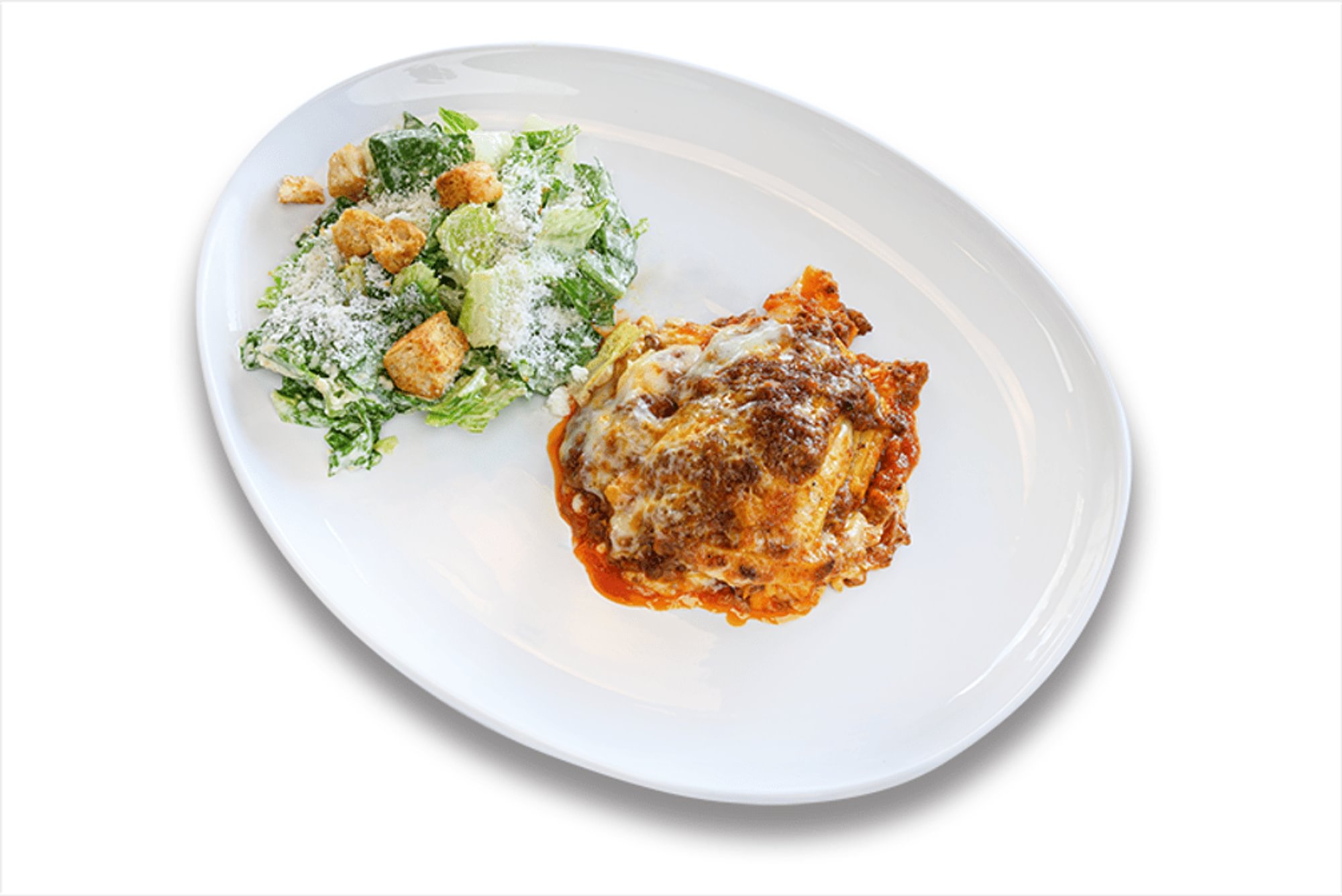 Lasagna and Salad