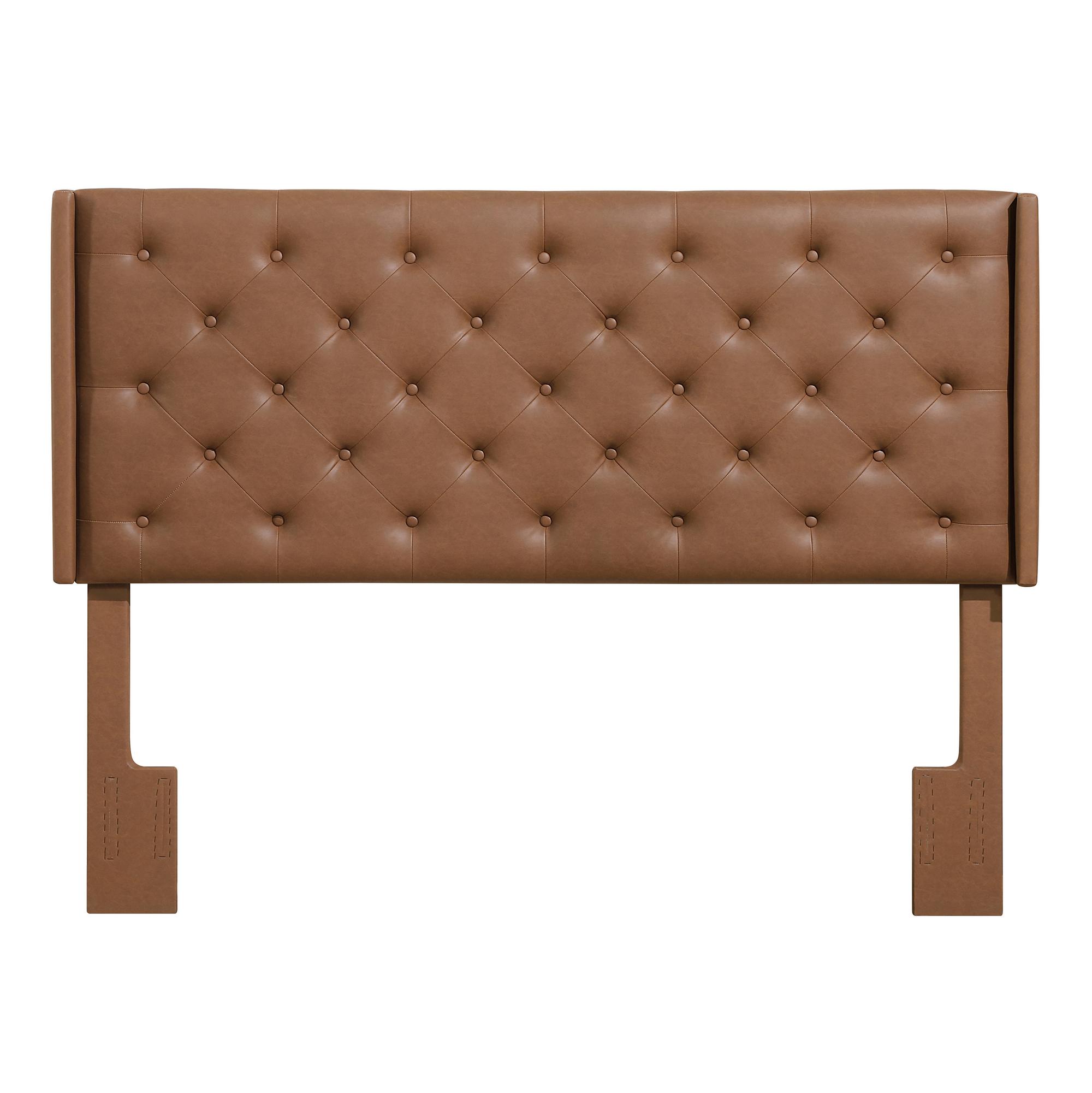 Maria Brown Tufted Full/QN Headbrd