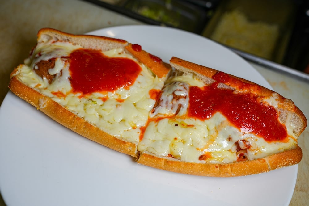 Meatball Parmigiana Sandwich