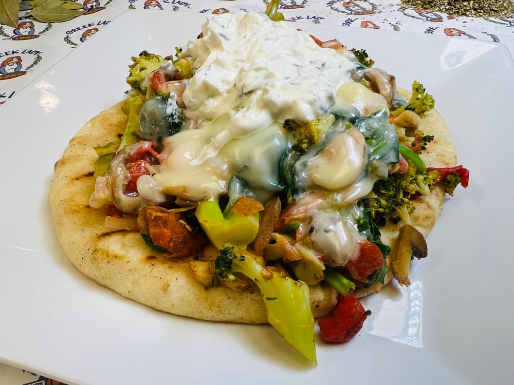 Grilled Veggie Pita Platter