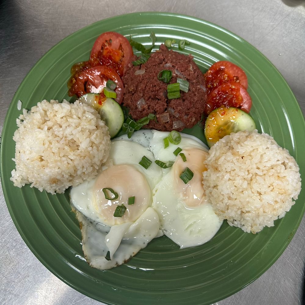 Corned beef silog