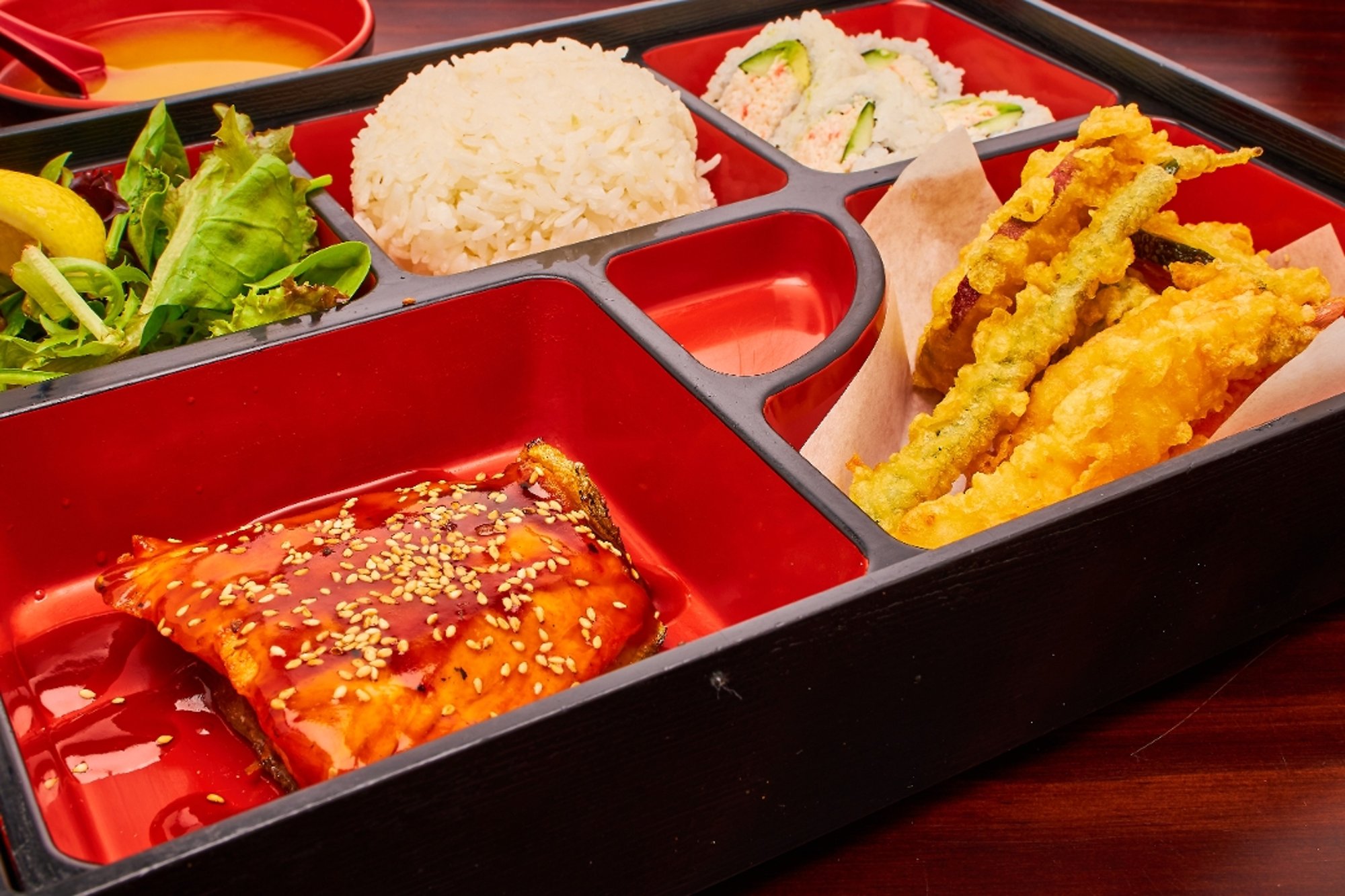 Salmon Teriyaki Bento