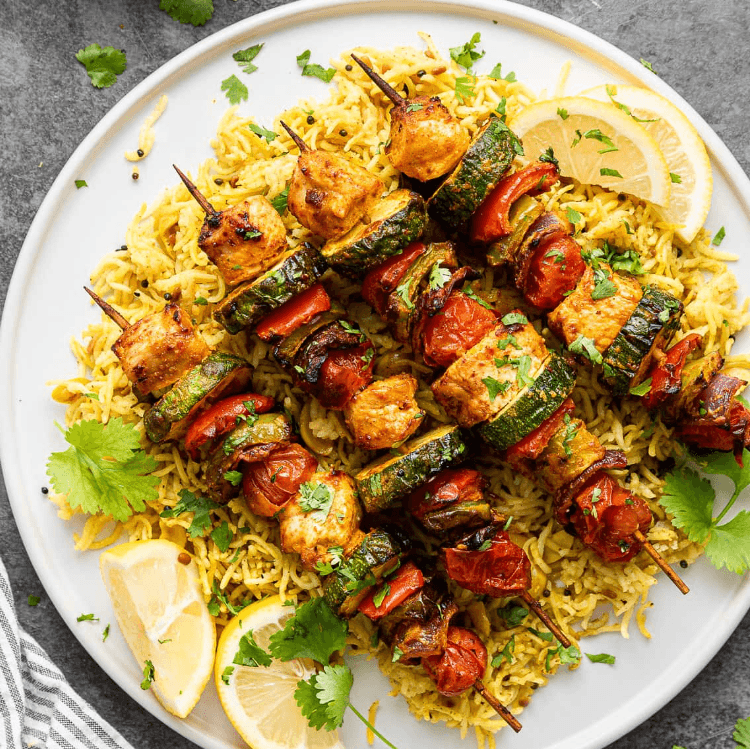 Chicken Kabob Dinner