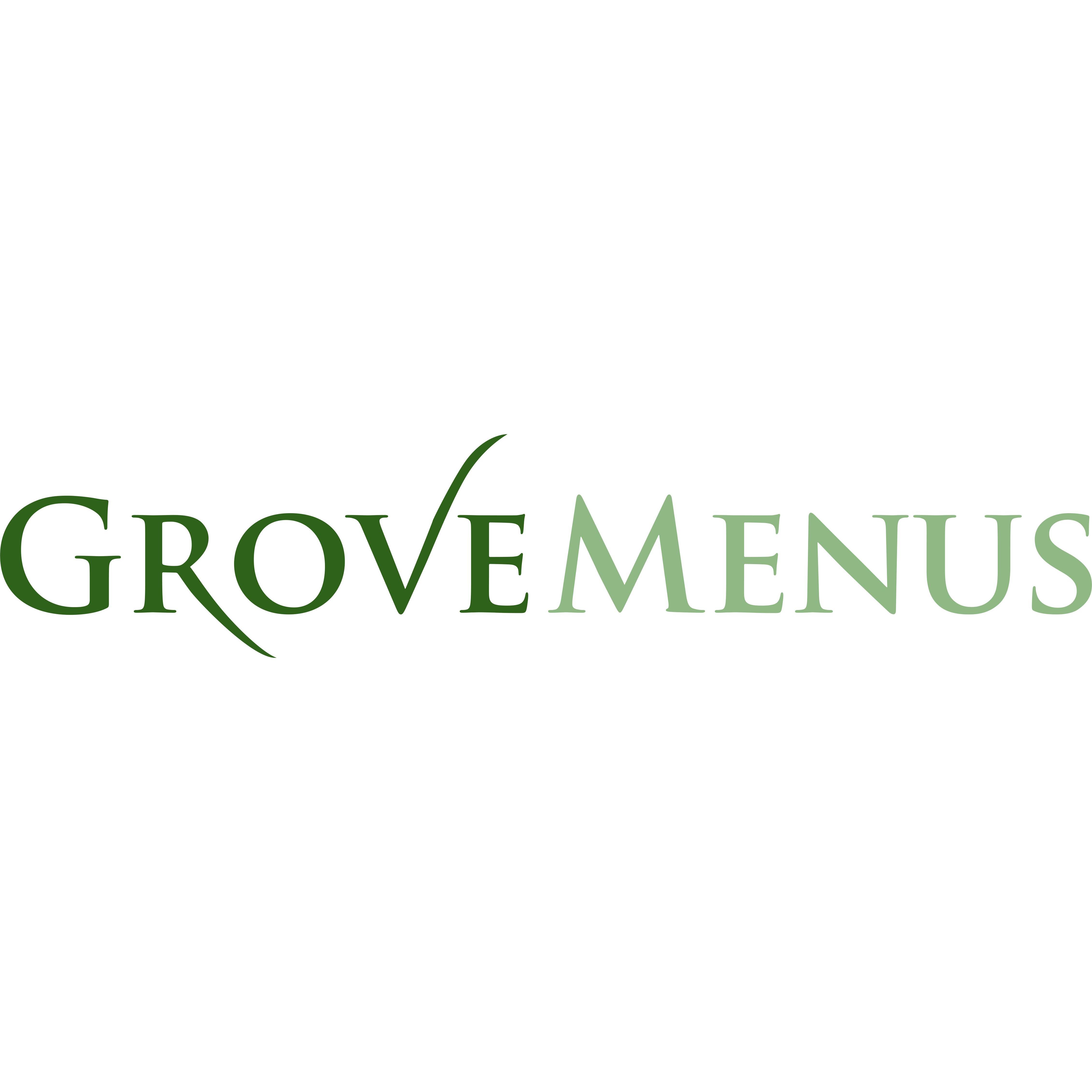 Grove Menus