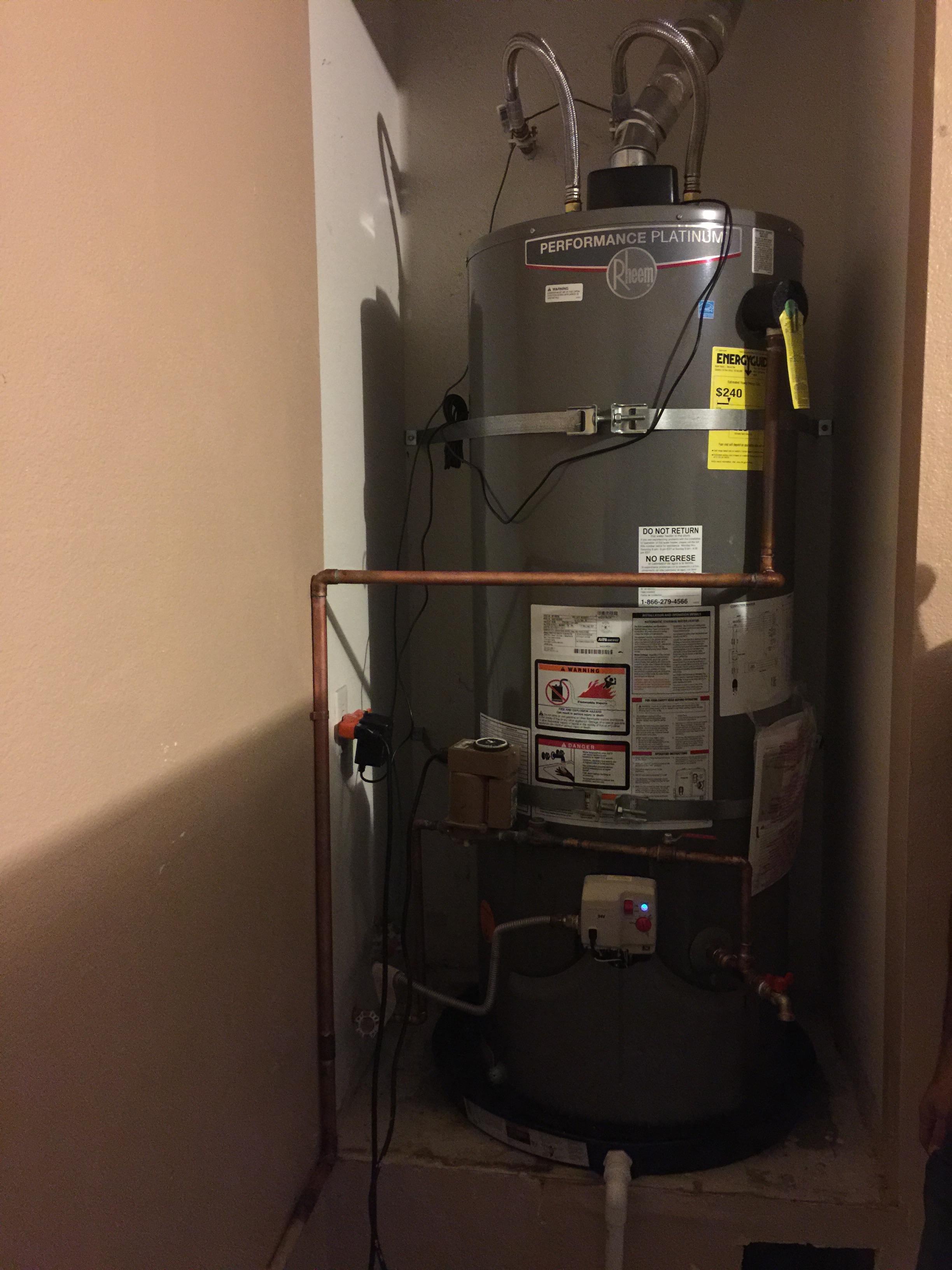 Install rheem water heater with wifi compatibility