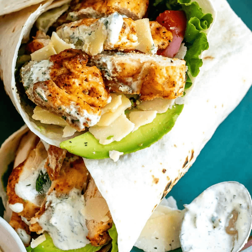 Chicken Wrap with Fries