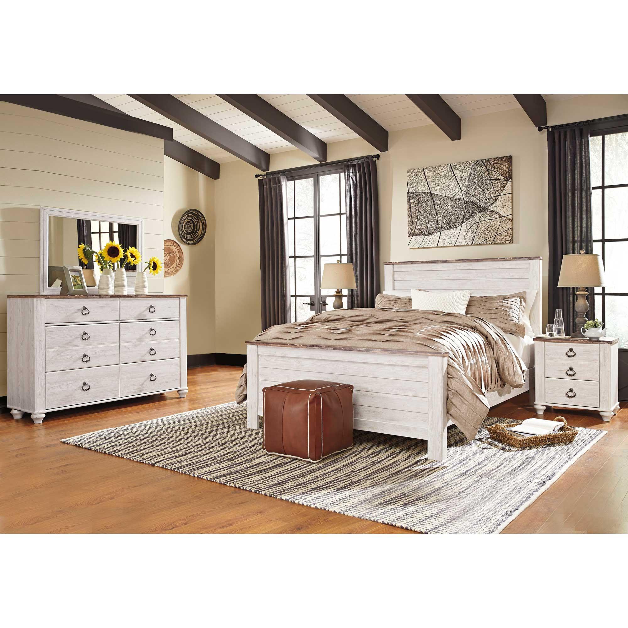 Queen Willowton Bed w/Dresser