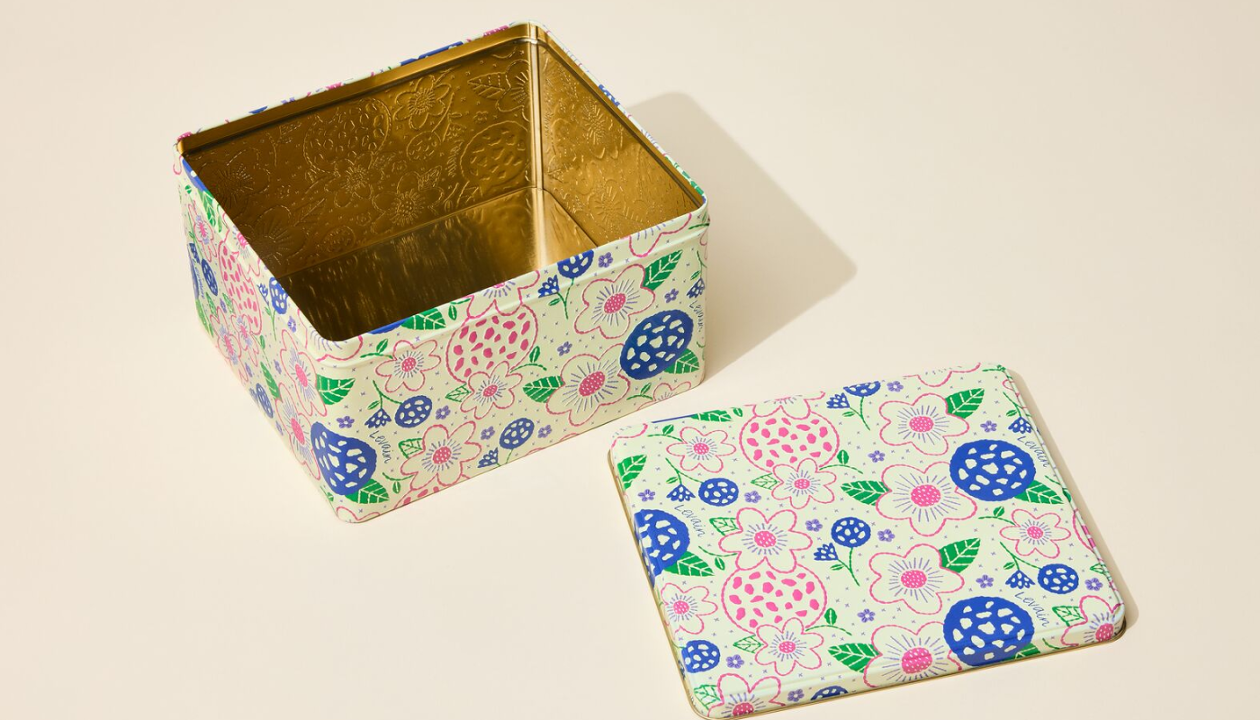 Floral Cookie Tin