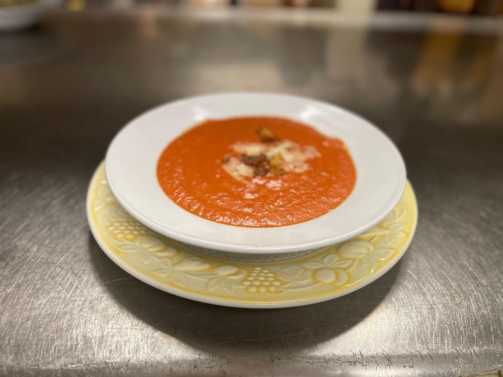 Tomato Roasted Red Pepper Soup - Bowl