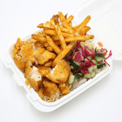 Fish Over Rice Platter