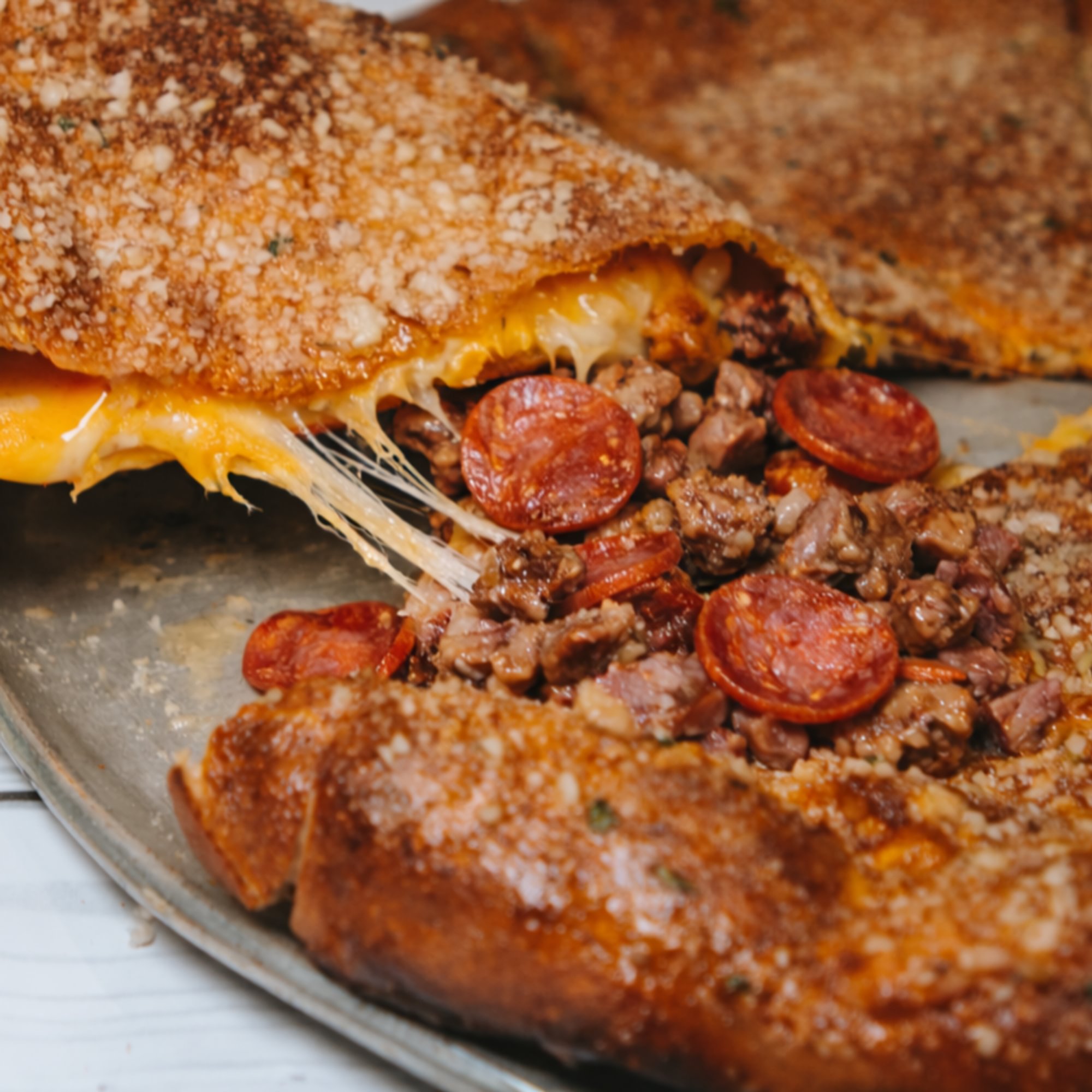 Meat lover Stuffed Pie