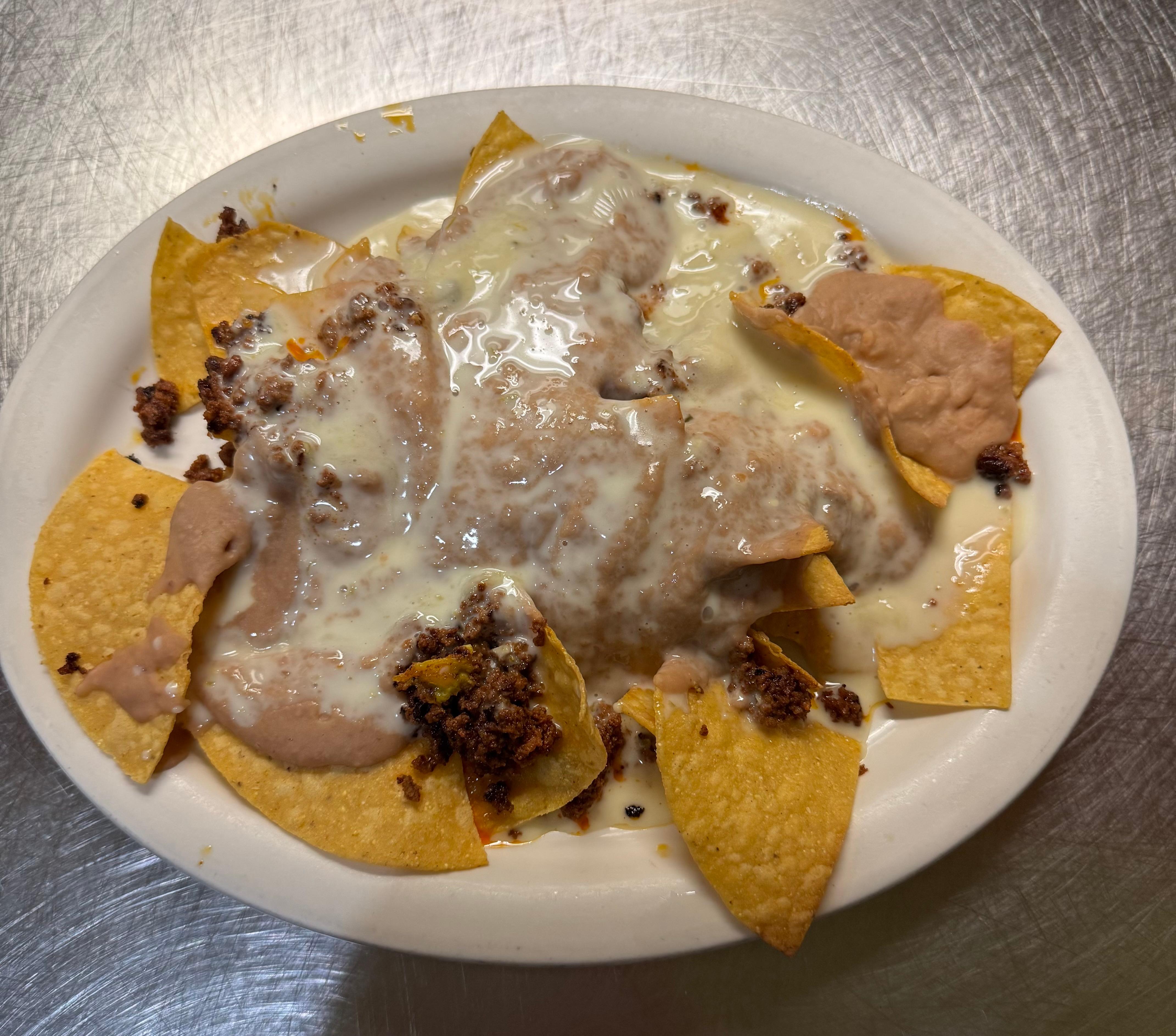 Chorizo & Bean Nachos