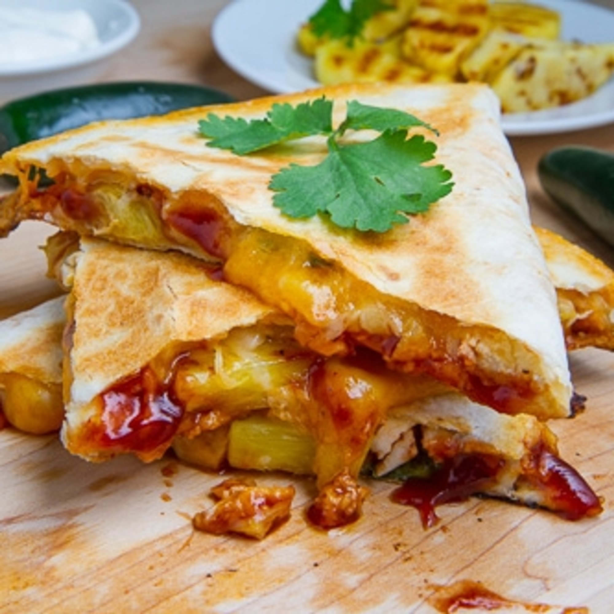 Barbecue Chicken Quesadilla