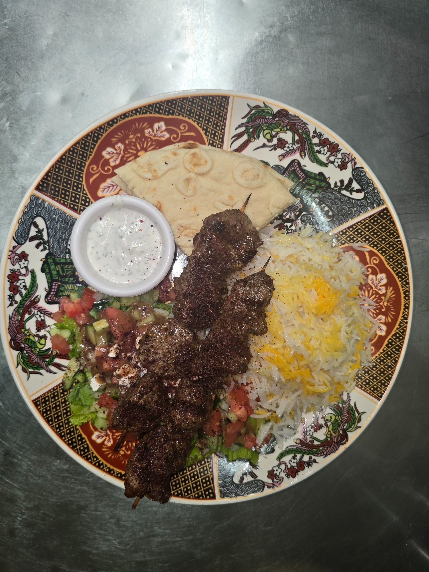 Lamb Kabob Plate