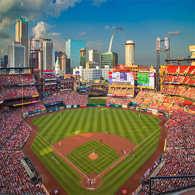 St Louis Cardinals Busch Stadium MLB Stadium Map Ballpark 