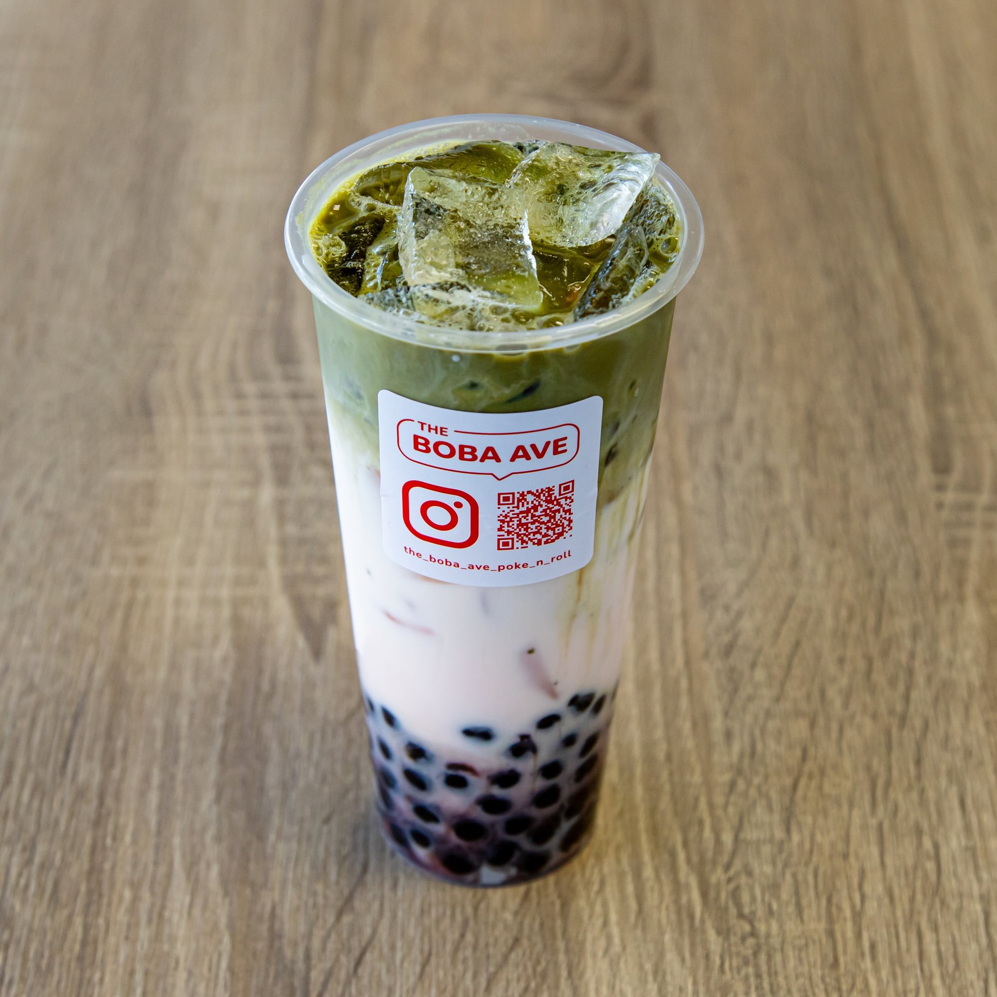 Rose Matcha Milk Tea
