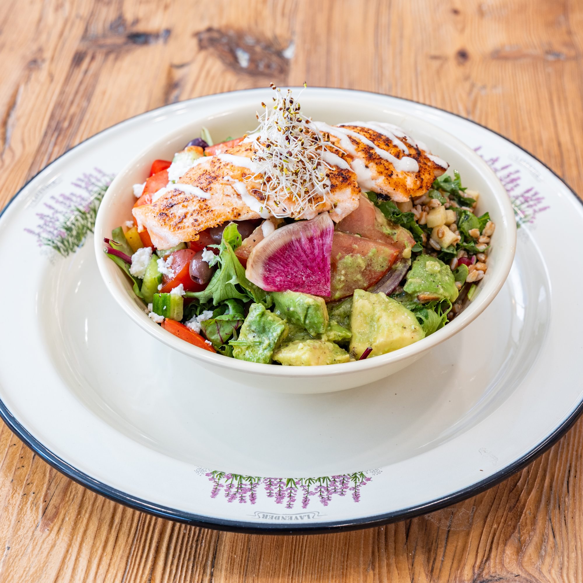 Salmon protein bowl