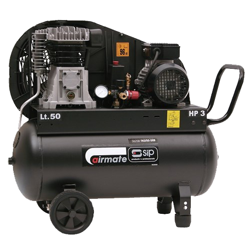 SIP 50Ltr 3HP TN3/50-SRB Belt Driven Air Compressor (13CFM)