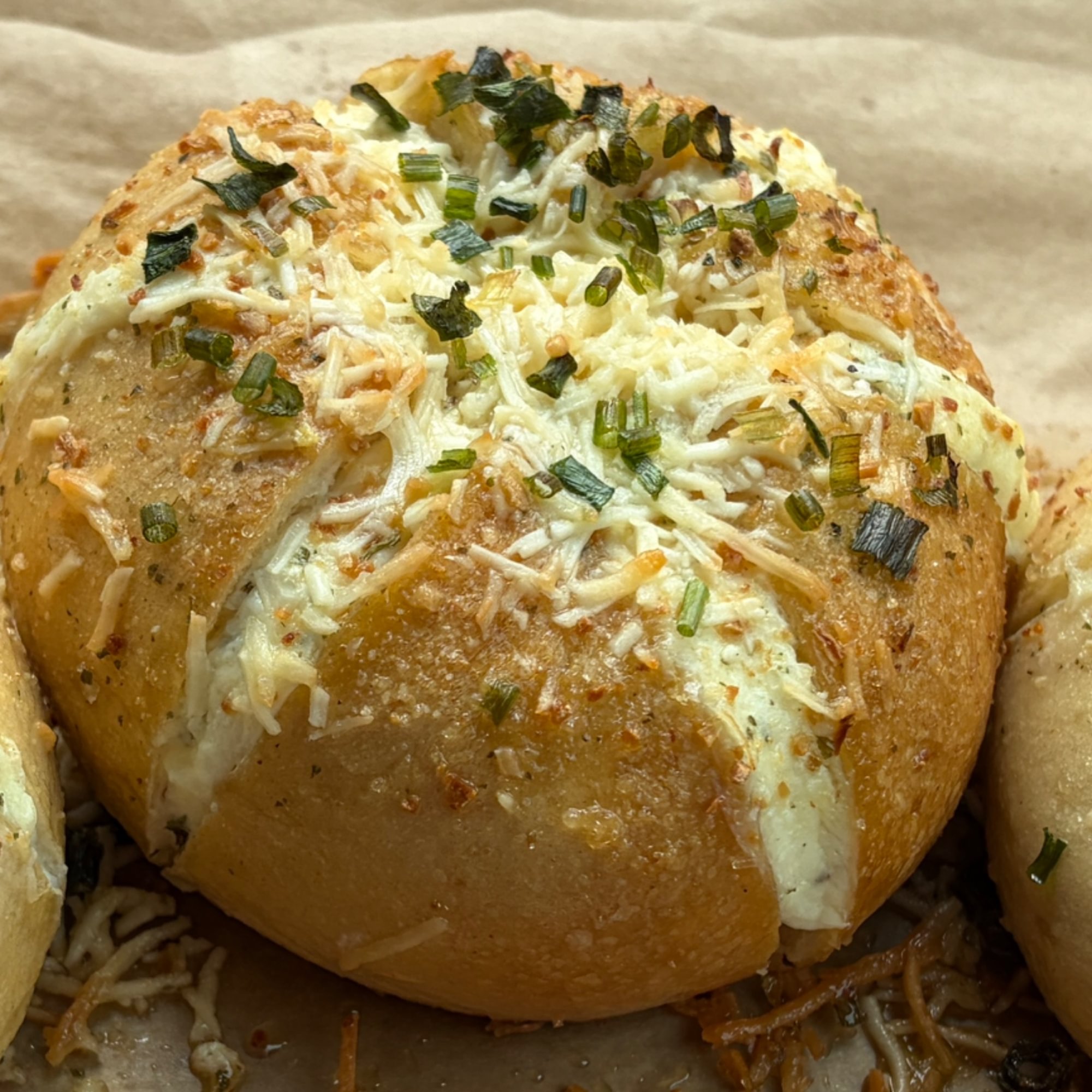 Garlic Butter Stuffed Bagels