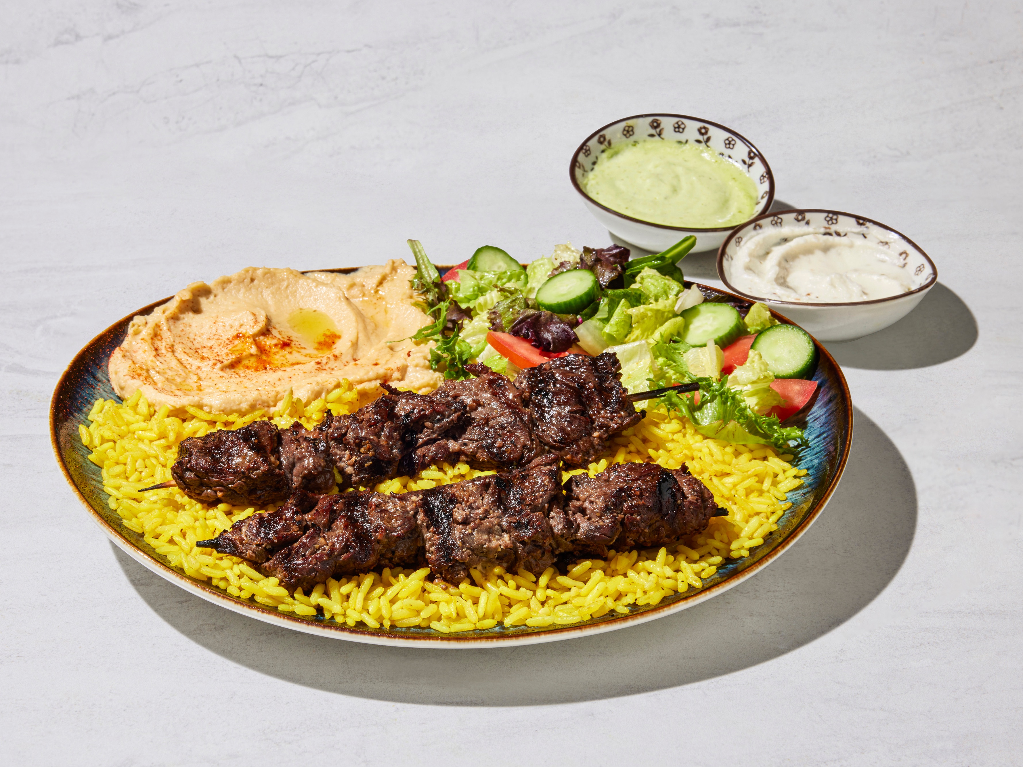 #1 Beef Kabab Plate