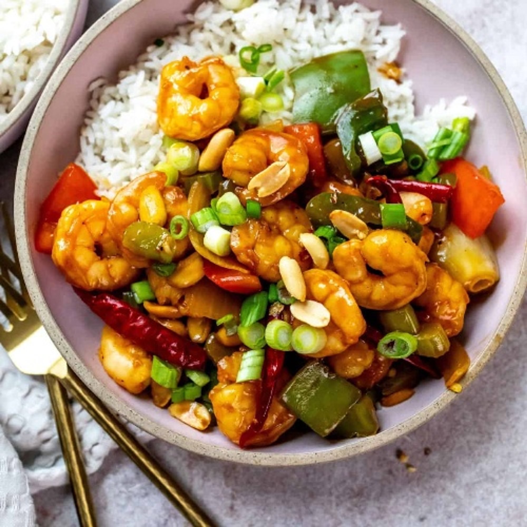D65. Szechuan Shrimp 🌶️ 🥜