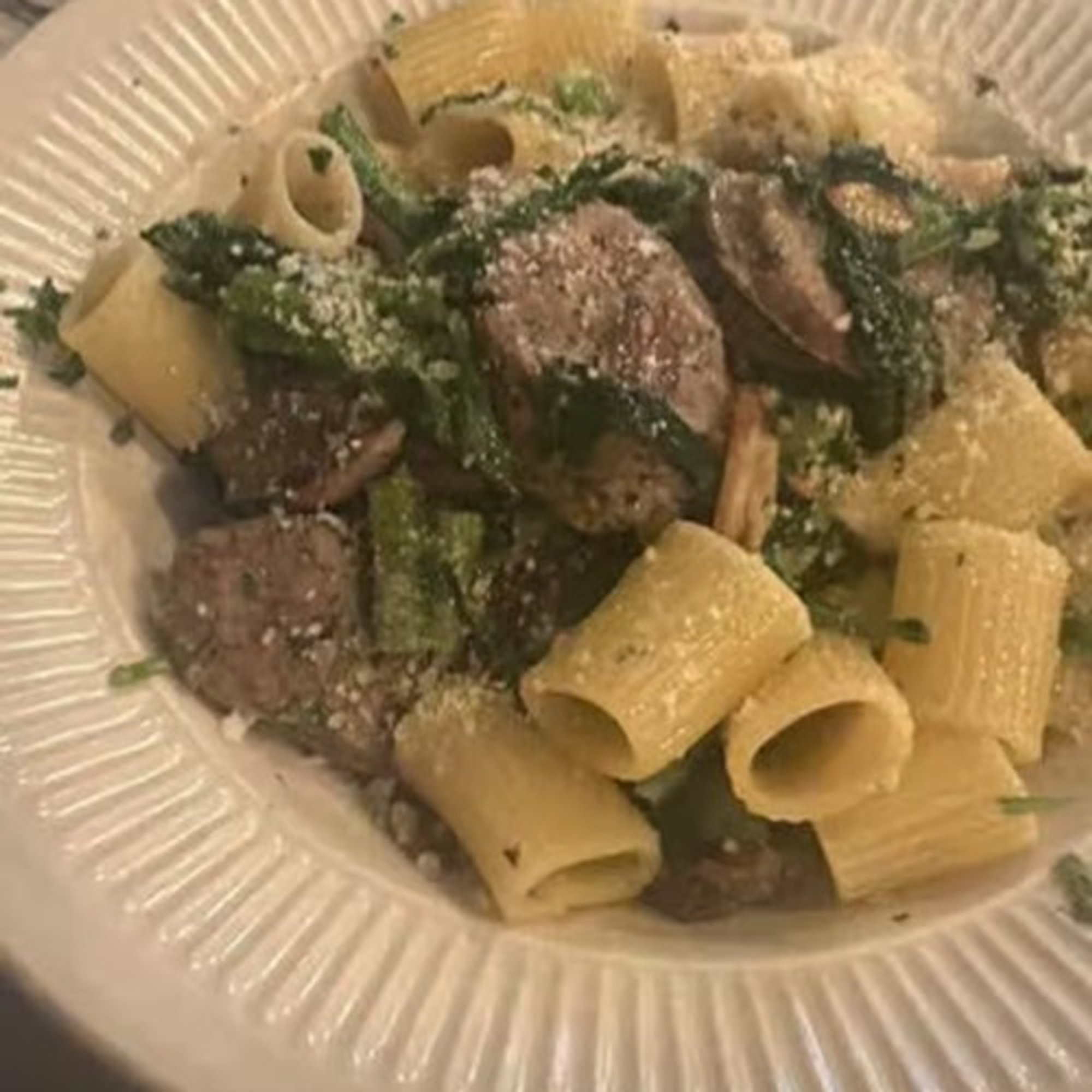 Rigatoni Broccoli Di Rabe and Oil and Garlic