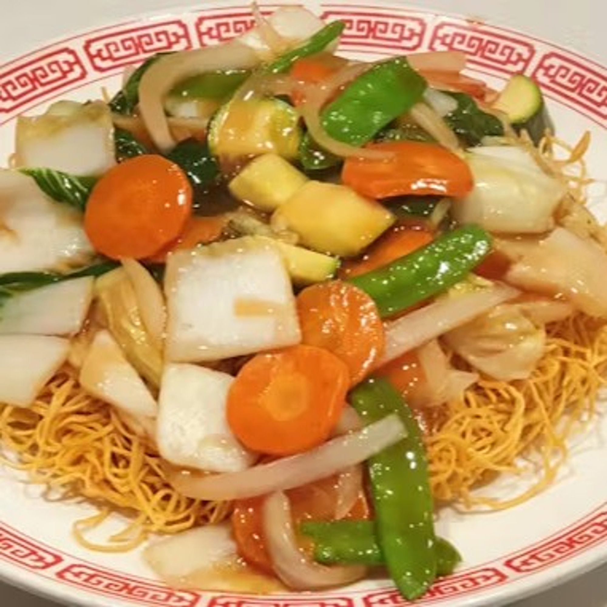 Veggie Pan-Fried Noodles / 蔬菜煎麵