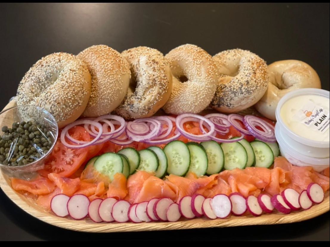 Bagels Lox Tray for 12