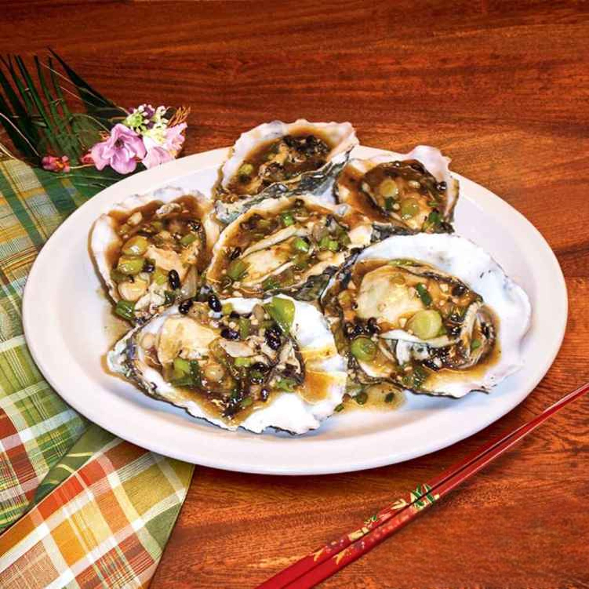 HS14. 豉汁蒸有殼生蠔/Steamed Fresh Oyster in Black Bean Sauce