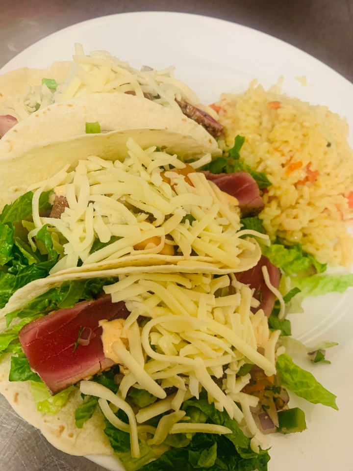 Tuna Taco Platter