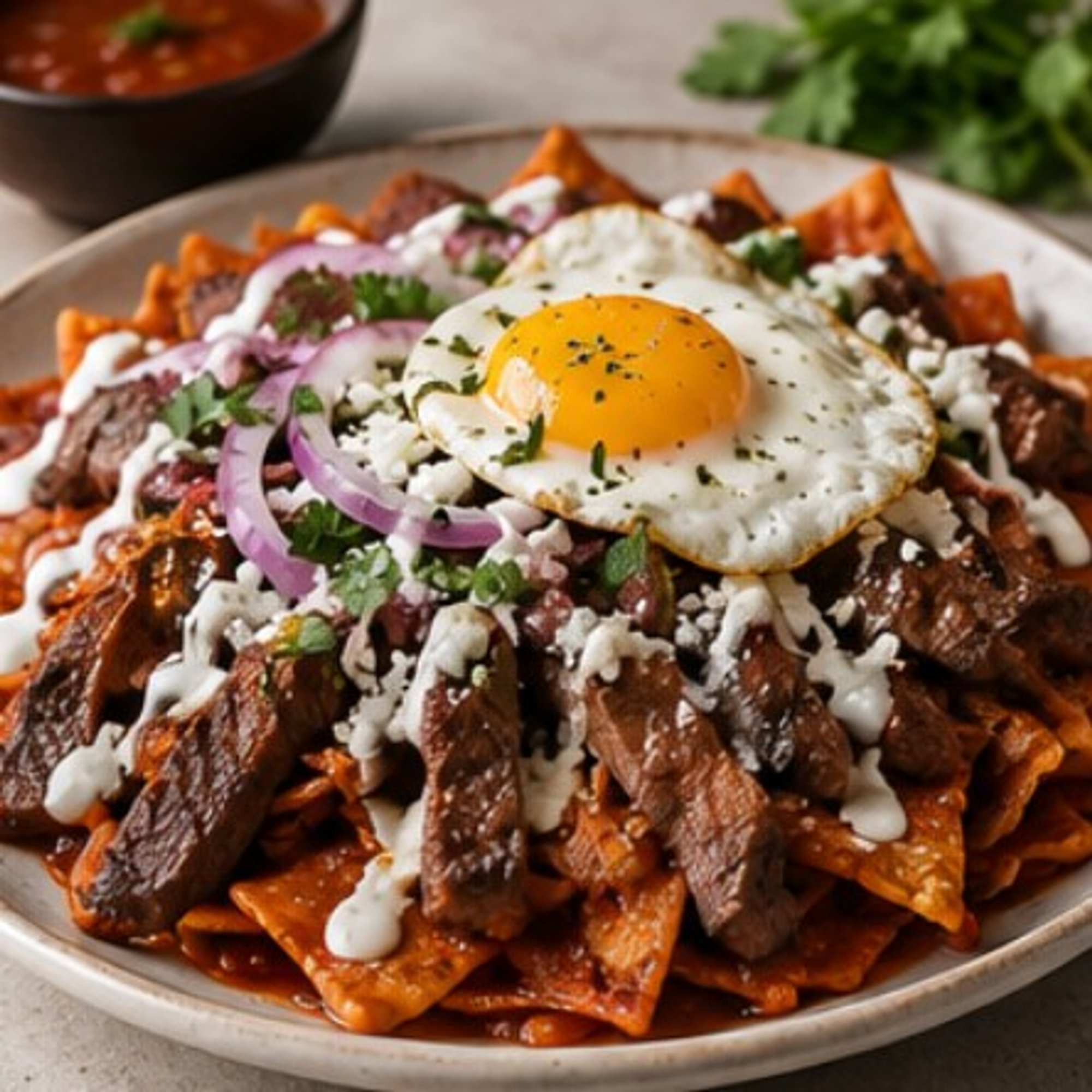 Steak Chilaquiles