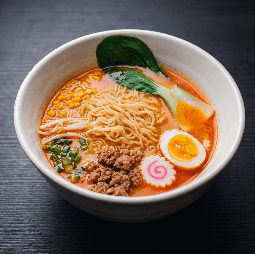 Tan Tan Ramen (spicy chicken broth with peanut butter) 🌶️