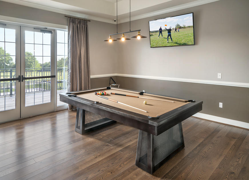 Play a game of pool with your neighbors in the clubhouse