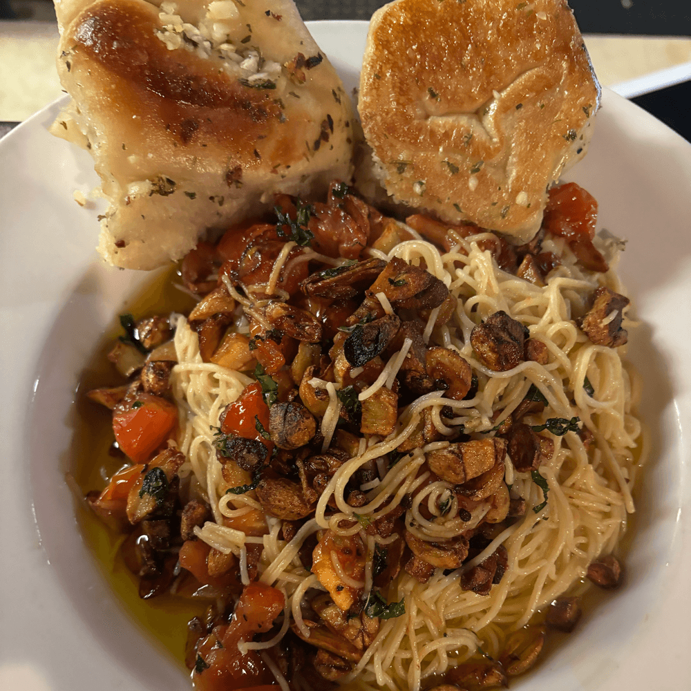 Angel Hair, Garlic & Oil