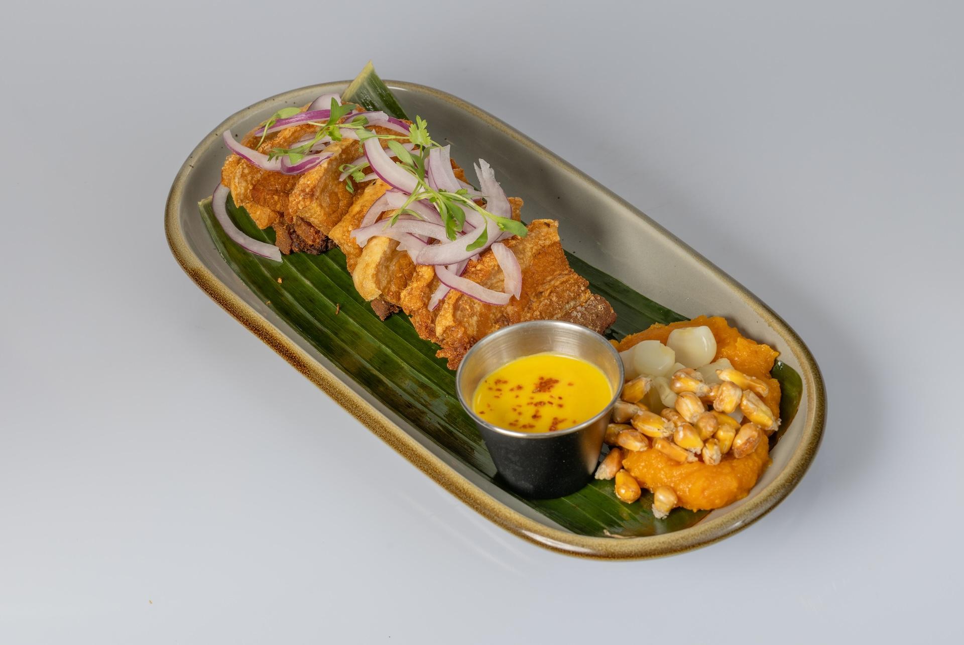 Crispy Pork Belly Ceviche