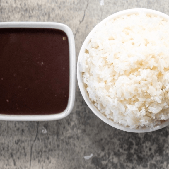 White Rice & Black Beans Sauce